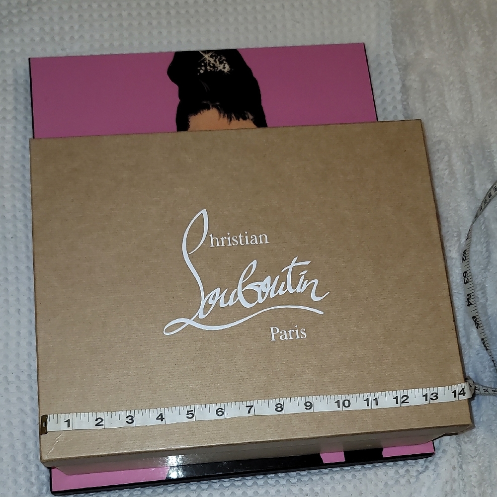 Christian Louboutin Tan Box with White Logo